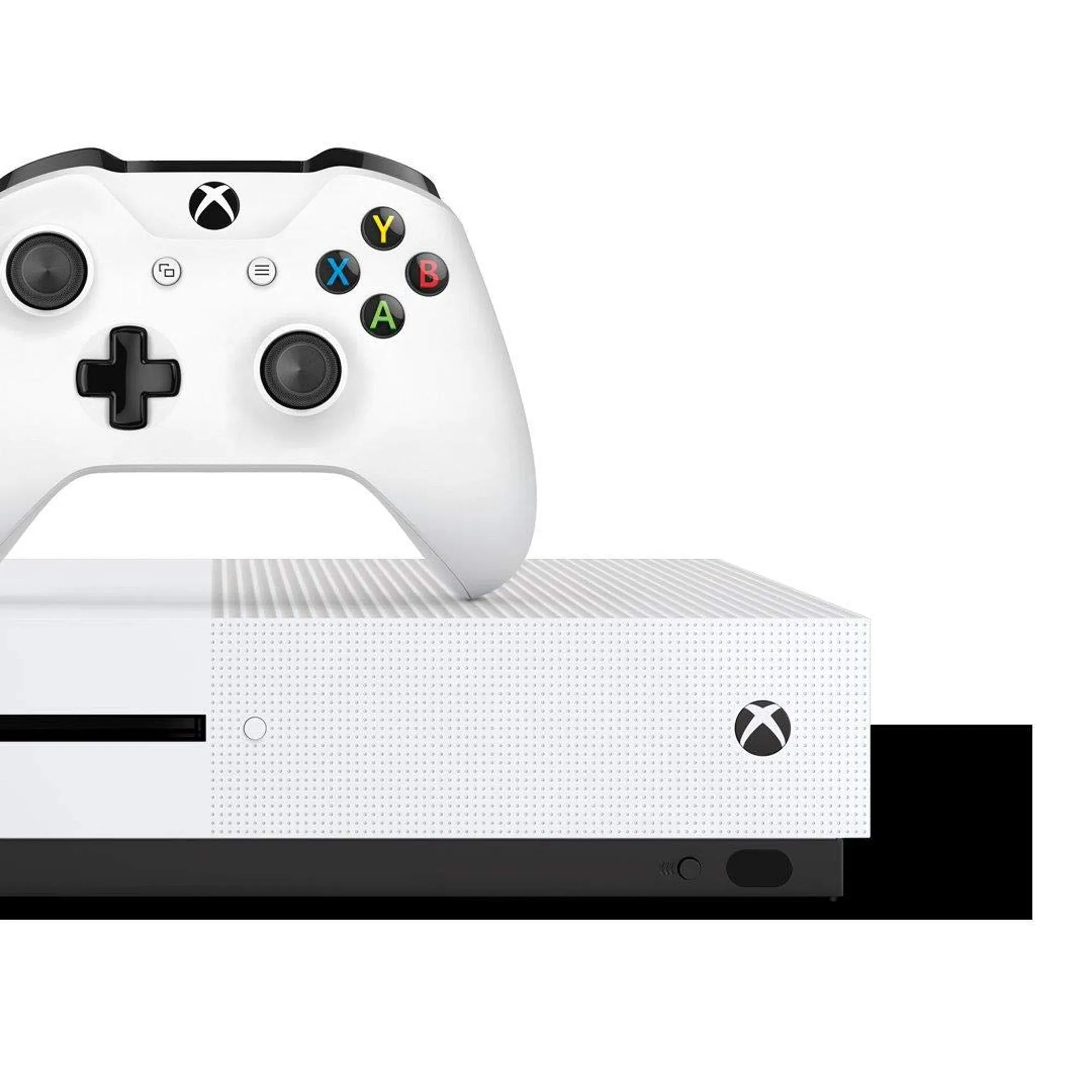 Microsoft Xbox One S 500GB Gaming Console White with 2 Controller Included BOLT AXTION Bundle Like New