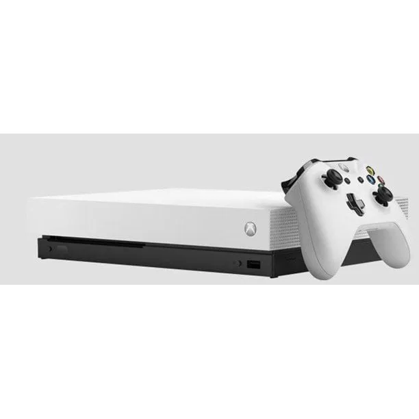 Microsoft Xbox One X 1TB Gaming Console White with HDMI Cable (Refurbished)