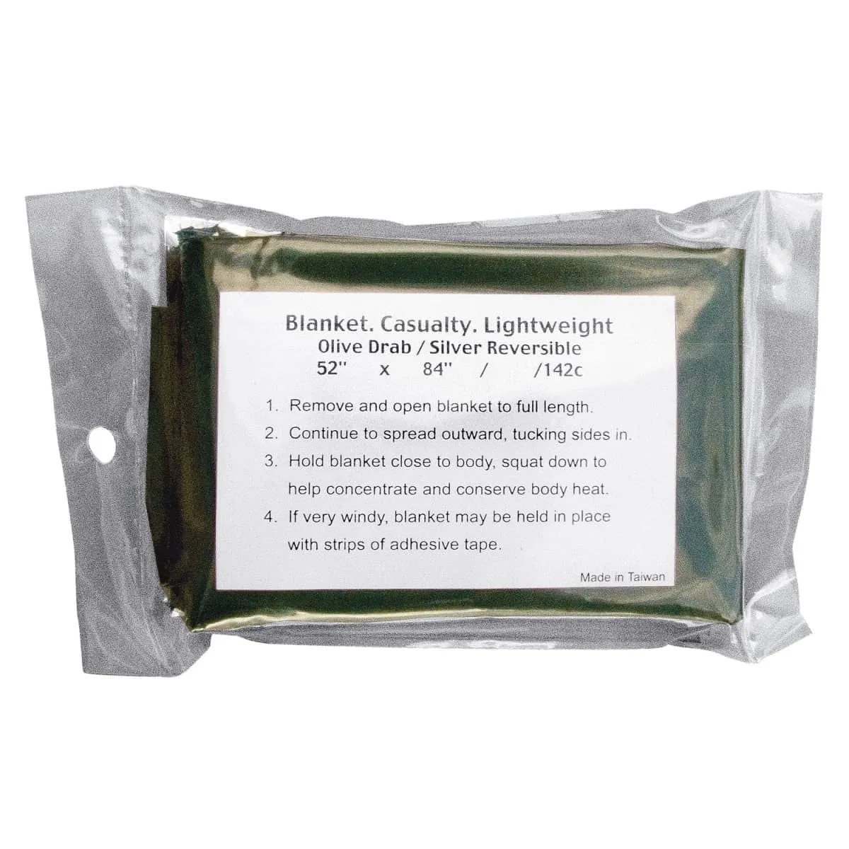 Military Emergency Casualty Survival Blanket