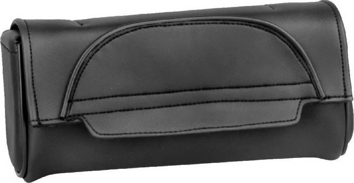 Milwaukee Leather SH621 Black PVC Motorcycle Tool Bag with Velcro Closure