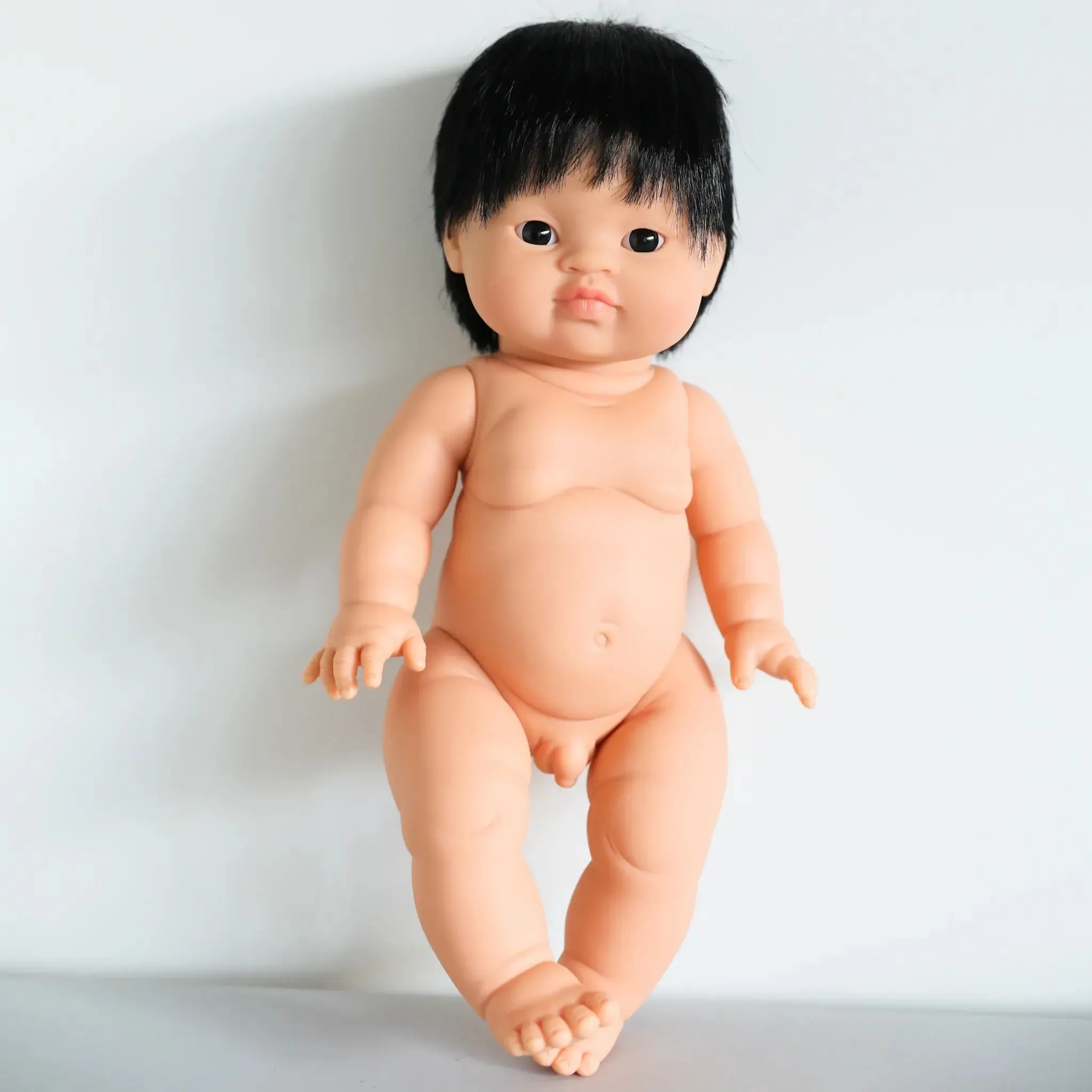 Minikane Baby Doll(34cm)  — Jude with Chestnut Vintage Suitcase