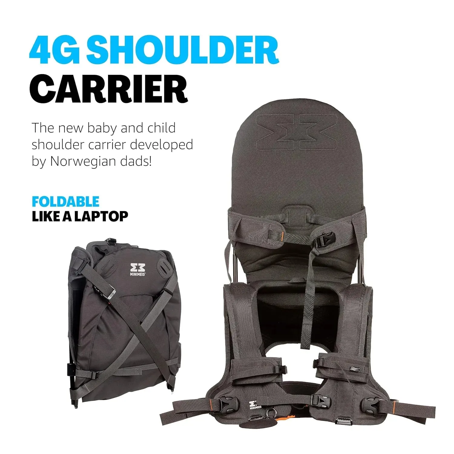 Minimeis G4 Shoulder Carrier - Black/Grey