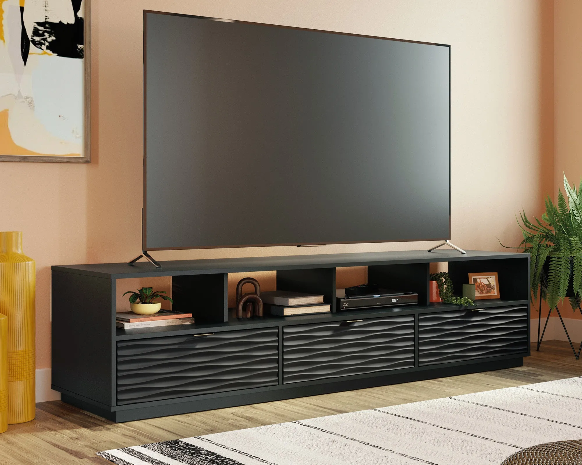 Morgan Main 80" Credenza Black A2