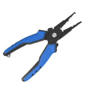 Multifunctional Long Way Sub-Clamp Control Fish Pliers Fish Catcher(Luya Tongs (Blue))