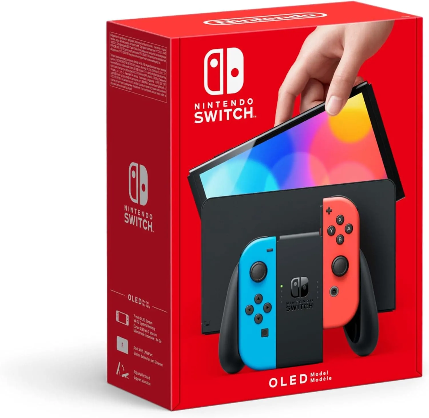 Nintendo Switch OLED Console - Neon Blue & Neon Red