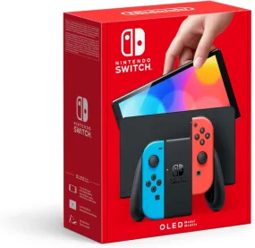 Nintendo Switch OLED Console - Neon Blue & Neon Red