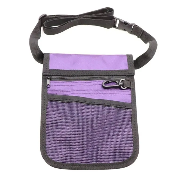 Nurse Bag Multifunctional Portable Tool Storage Waist Bag(Purple)