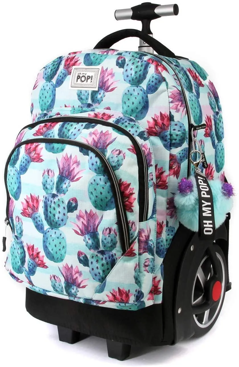 Oh My Pop! Nopal-GTX School Trolley Backpack Casual Daypack, 53 cm