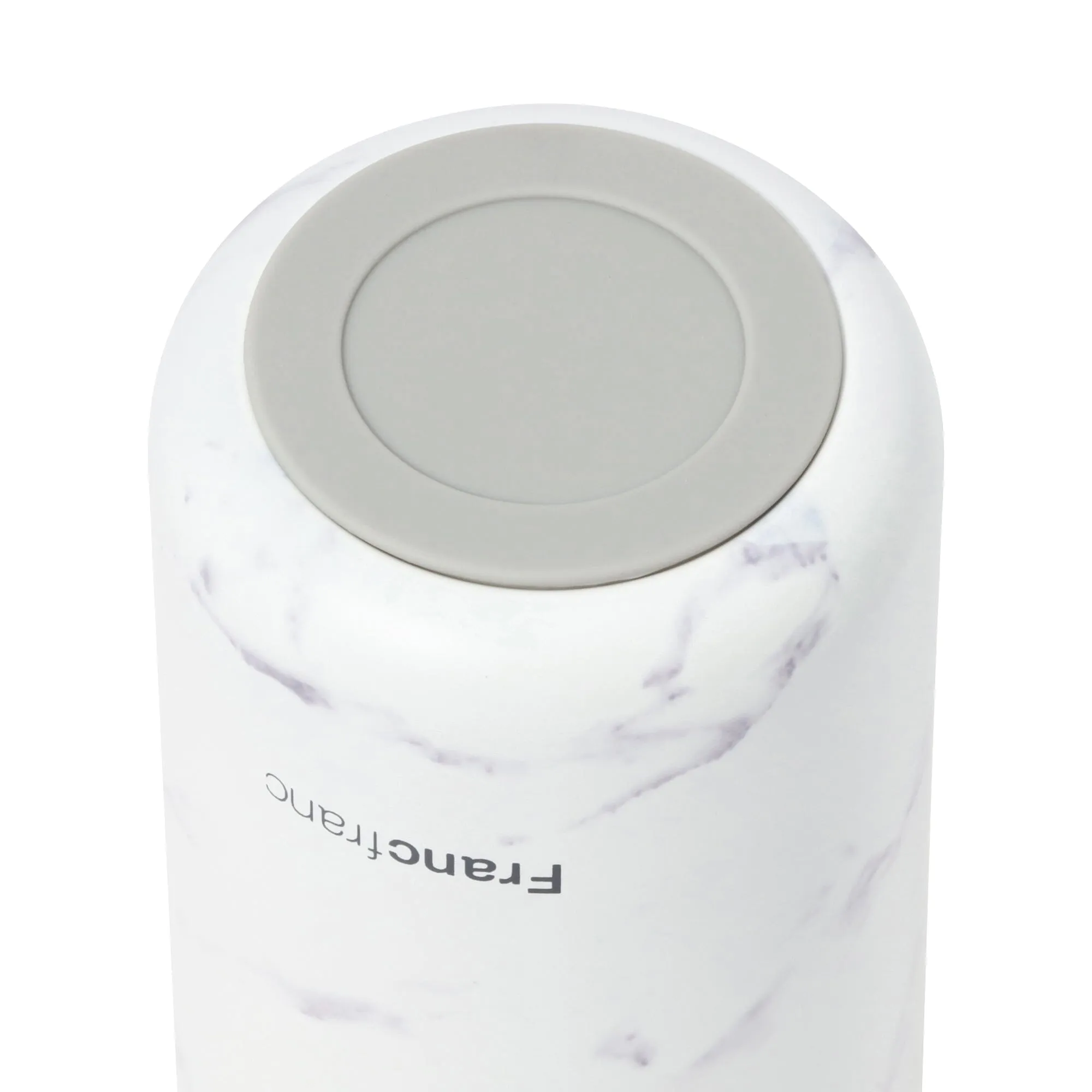 One-Touch Stainless Steel Bottle 350Ml Marble White