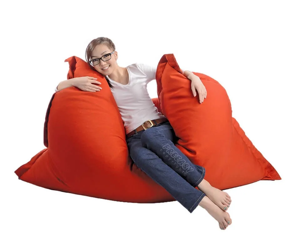 Orange Large Bean Bag