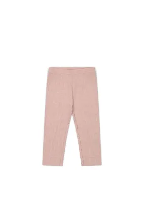 Organic Cotton Modal Everyday Legging - Peony Marle