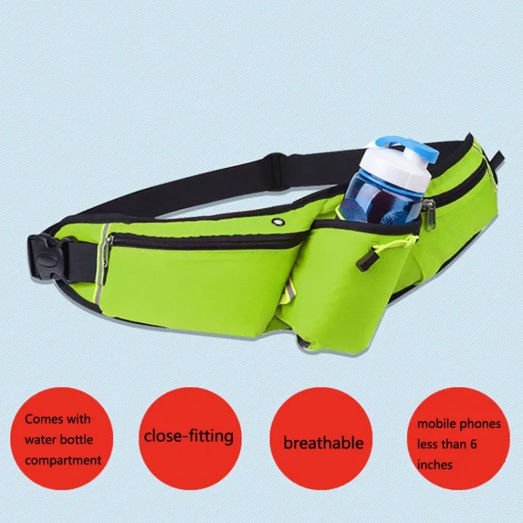 Outdoor Sports Water Bottle Waist Bag Multifunctional Fitness Running Mobile Phone Invisible Waist Bag(Violet)