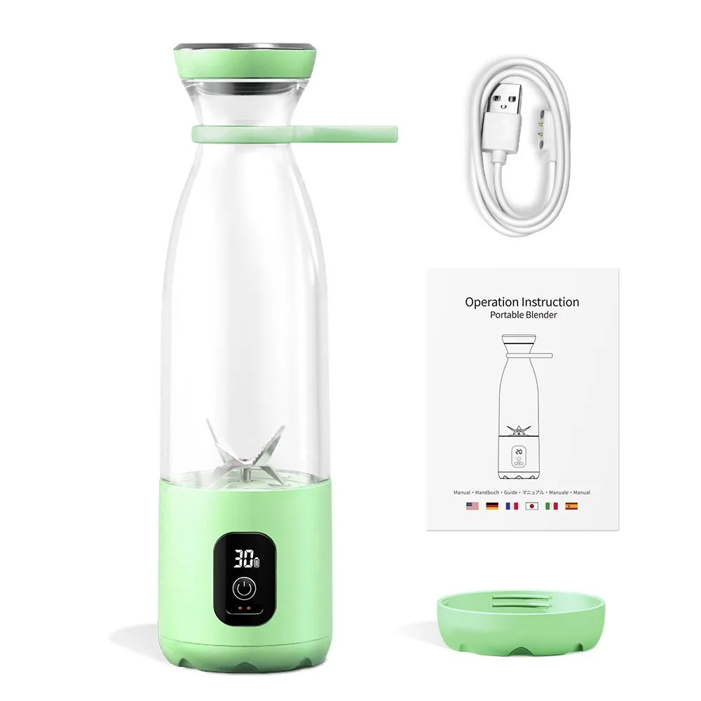 Pawaca Mini Portable Blender Fresh Juice Smoothie Blender Bottle Mixer Cup Rechargeable Electric Juicer Milkshake Smoothie Maker