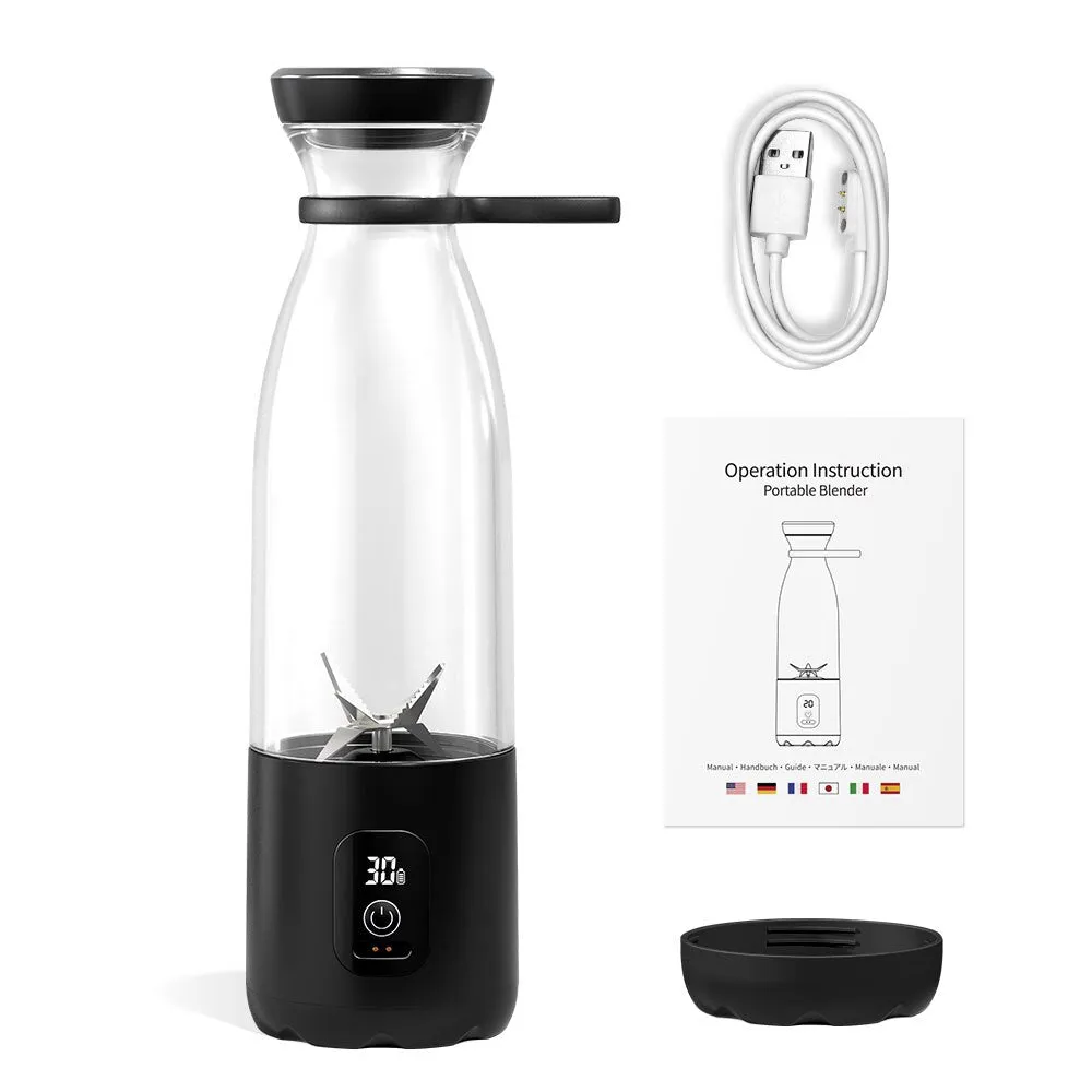 Pawaca Mini Portable Blender Fresh Juice Smoothie Blender Bottle Mixer Cup Rechargeable Electric Juicer Milkshake Smoothie Maker