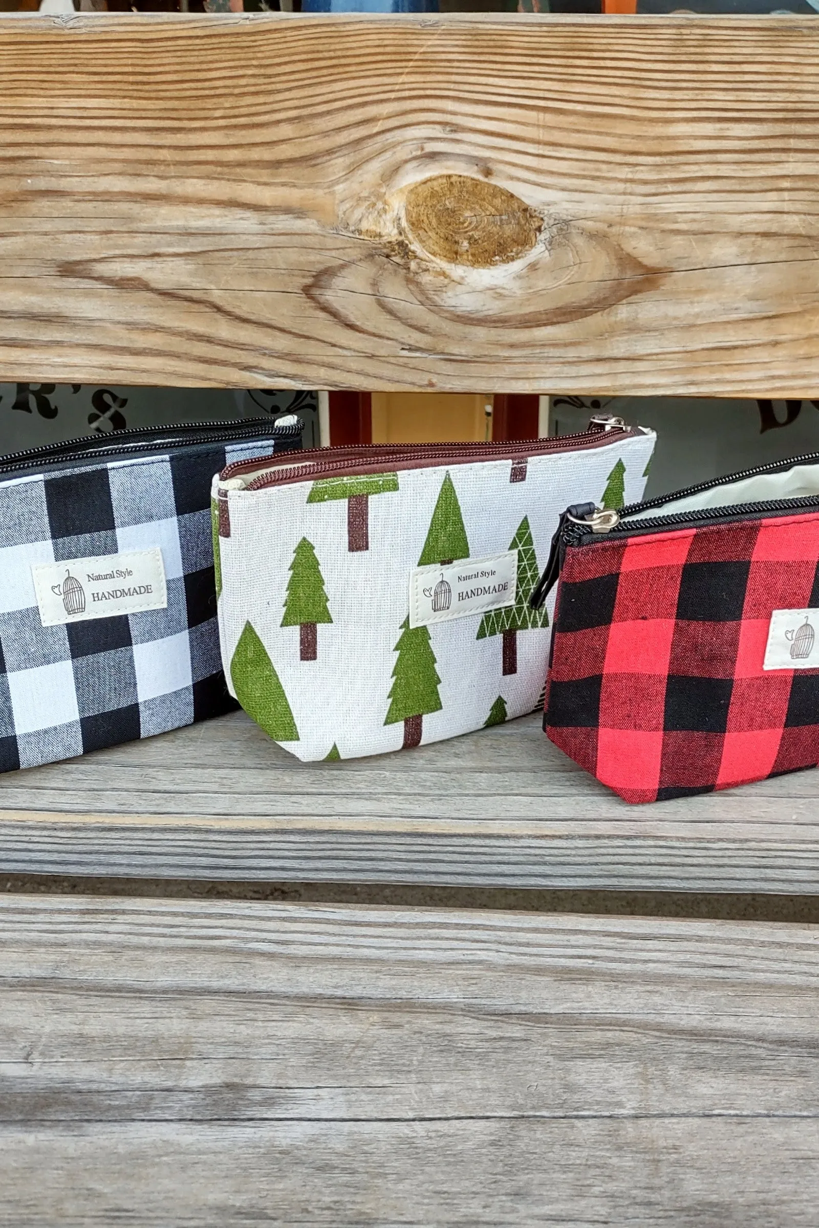 Pine Tree Zipper Pouch