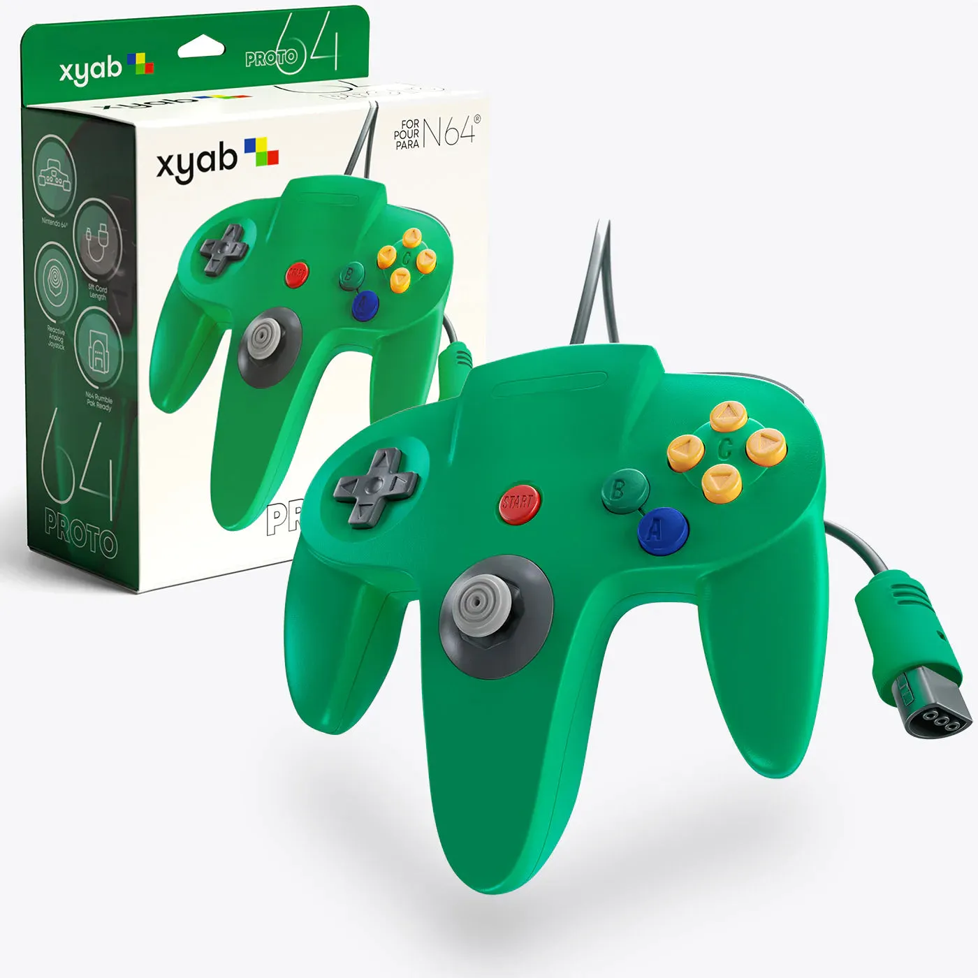 PROTO64 Wired Controller for N64 - XYAB