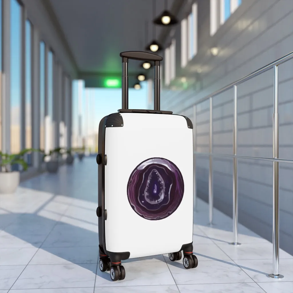 Purple Rock Cabin Suitcase