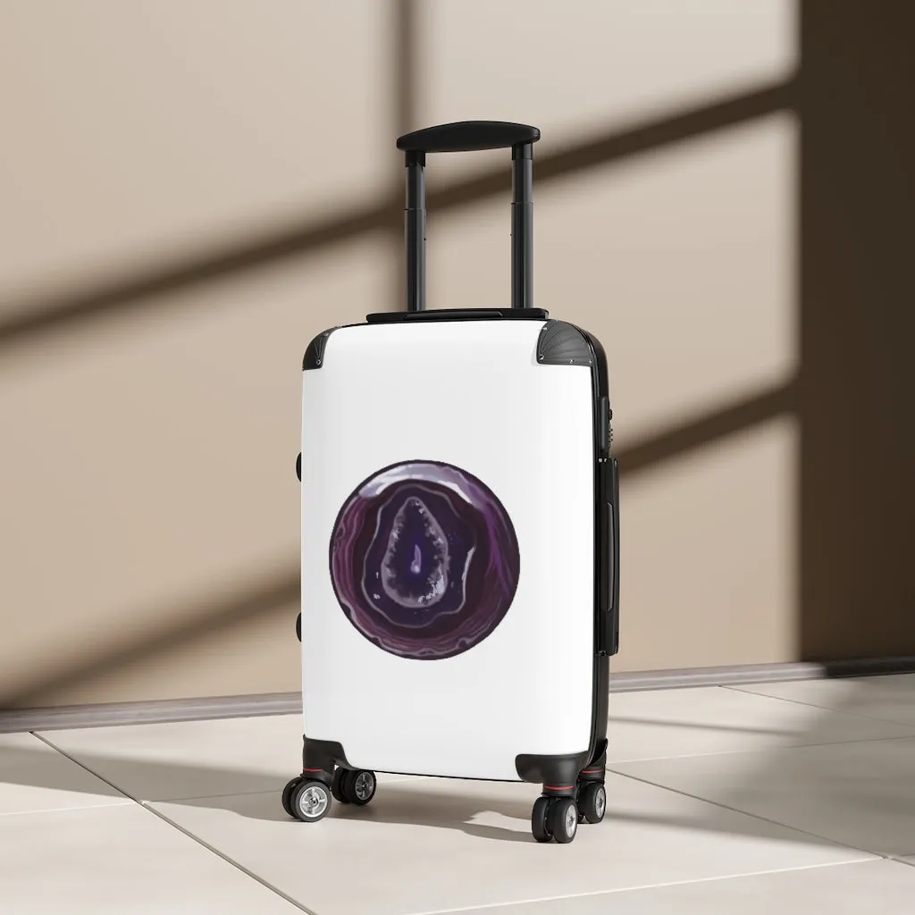 Purple Rock Cabin Suitcase