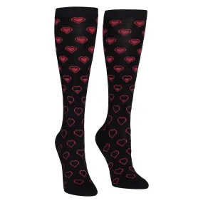 Sanshee - Gaming Hearts Knee Socks