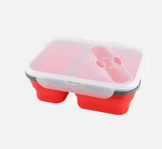 Silicone folding lunch box