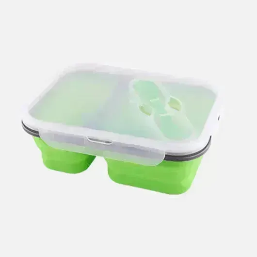 Silicone folding lunch box