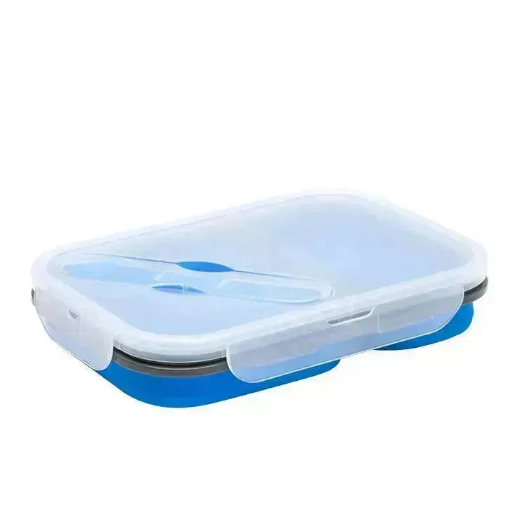 Silicone folding lunch box