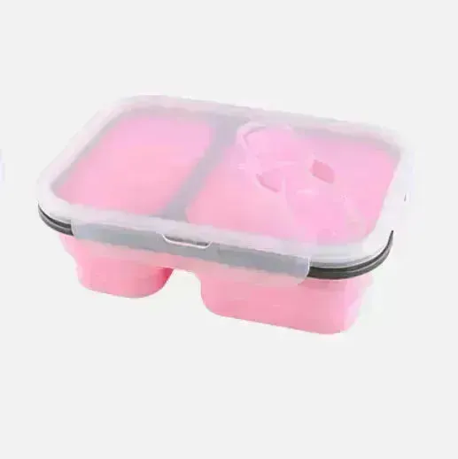 Silicone folding lunch box