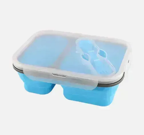 Silicone folding lunch box