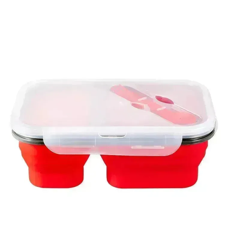 Silicone folding lunch box