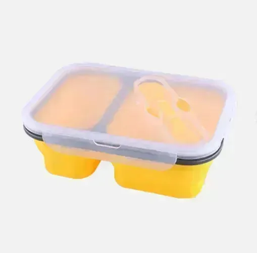 Silicone folding lunch box