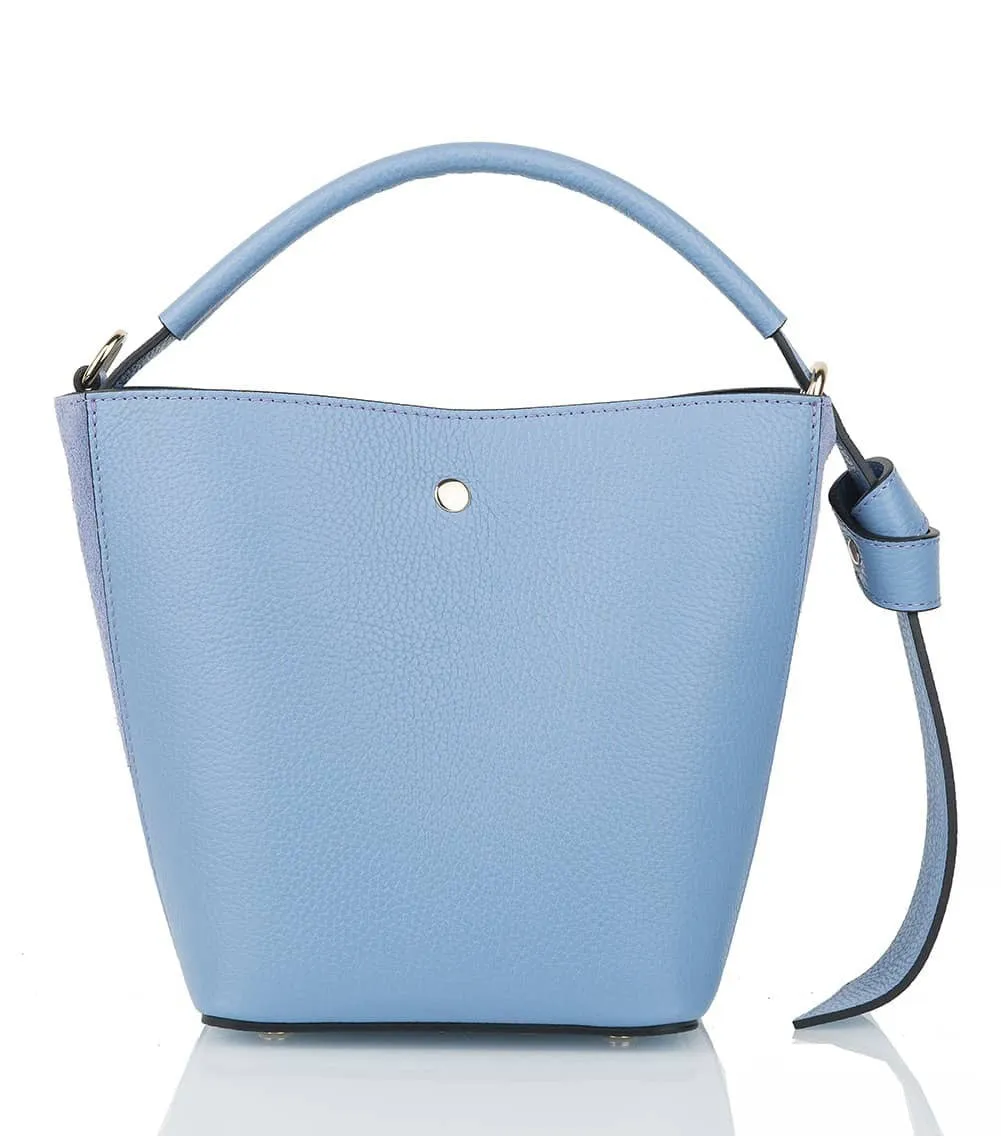 SMALL LEATHER BUCKET HANDBAG