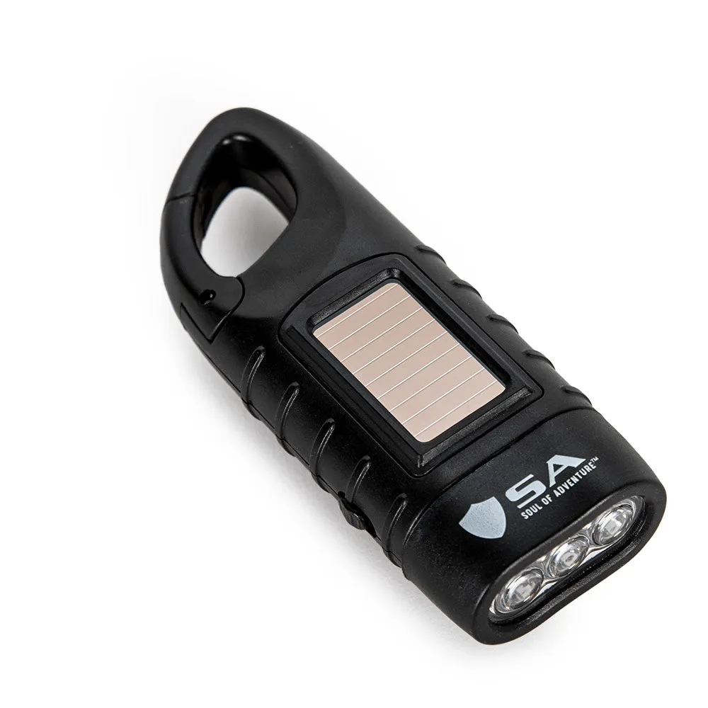 Solar Flashlight | Black