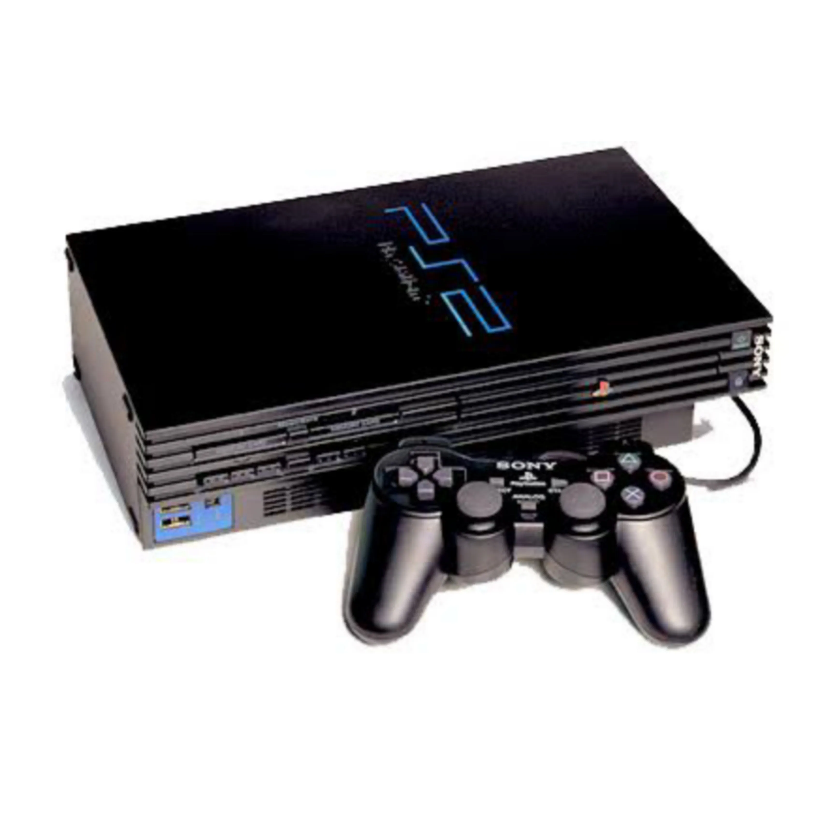 Sony Playstation 2 (PS2) Game Console Complete Set with 1 DUALSHOCK Wired Controller & 10 Games - Foreign Used