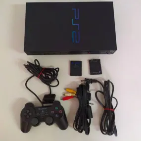 Sony Playstation 2 (PS2) Game Console Complete Set with 1 DUALSHOCK Wired Controller & 10 Games - Foreign Used