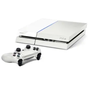 Sony PlayStation 4 500GB Gaming Console White 2 Controller Included BOLT AXTION Bundle Like New