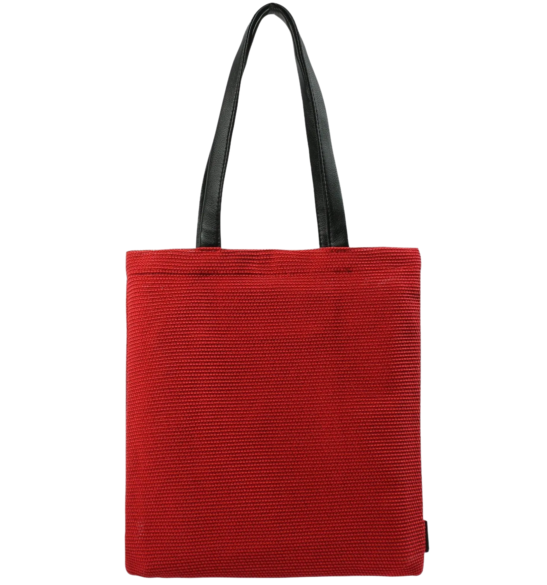 Stiff tote bag med lomme