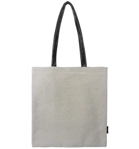 Stiff tote bag med lomme