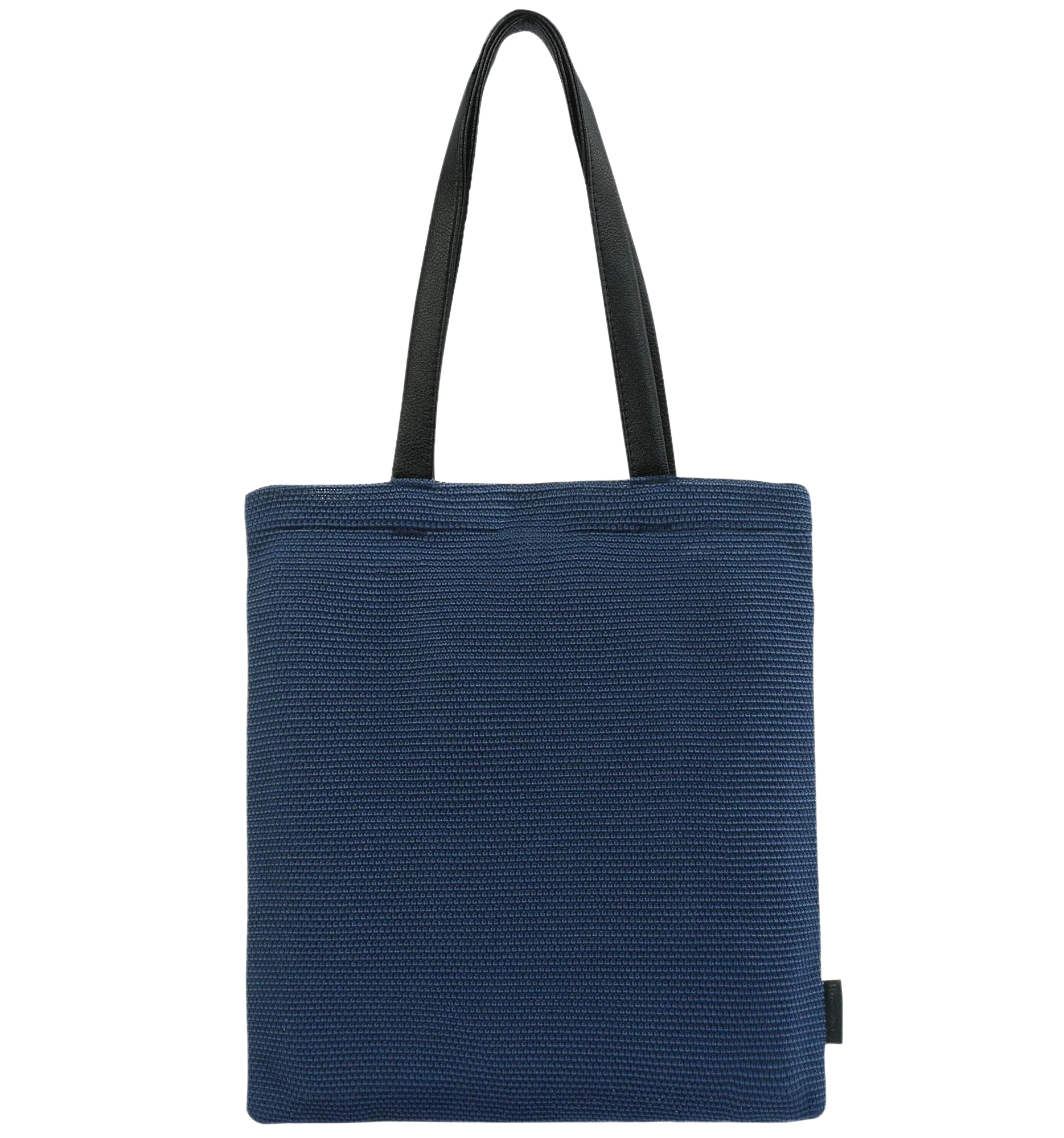 Stiff tote bag med lomme