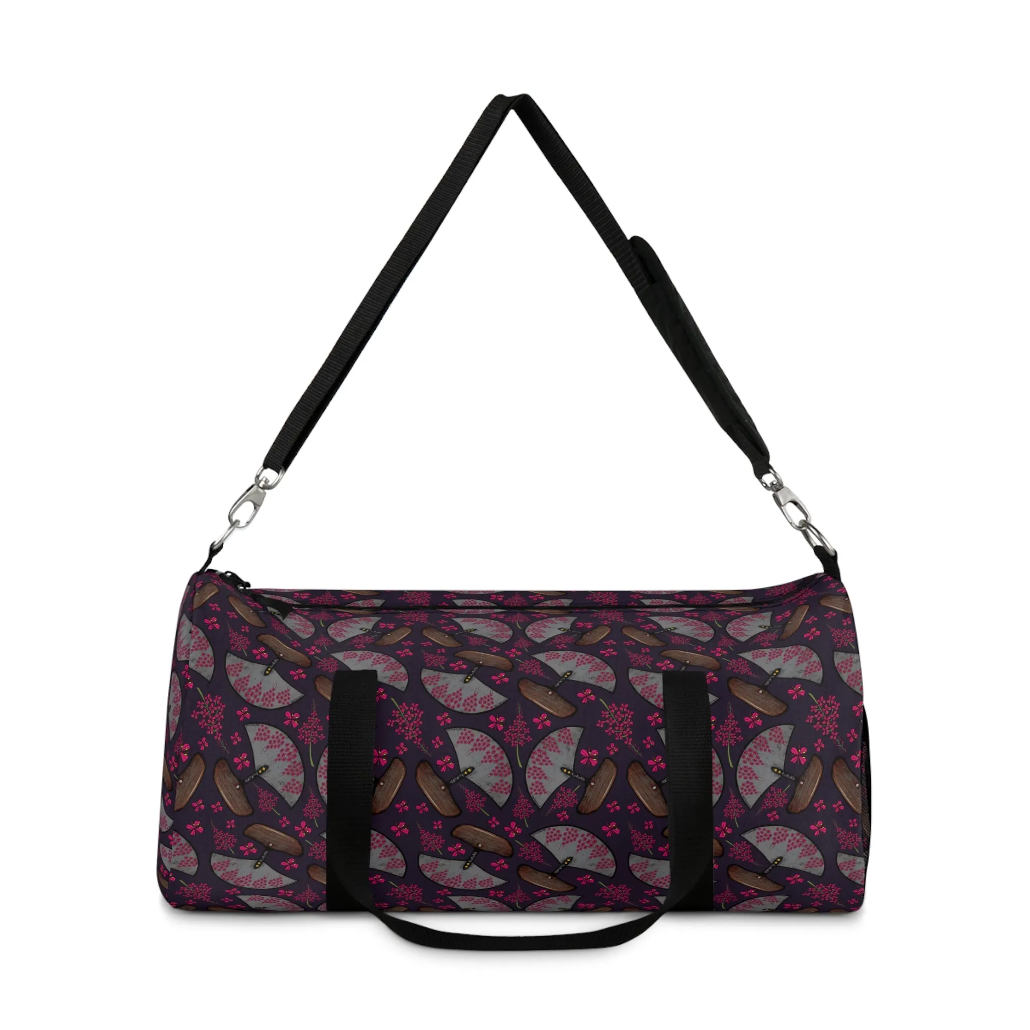 Stylish Duffel Bag with Floral Design for Travel & Gym