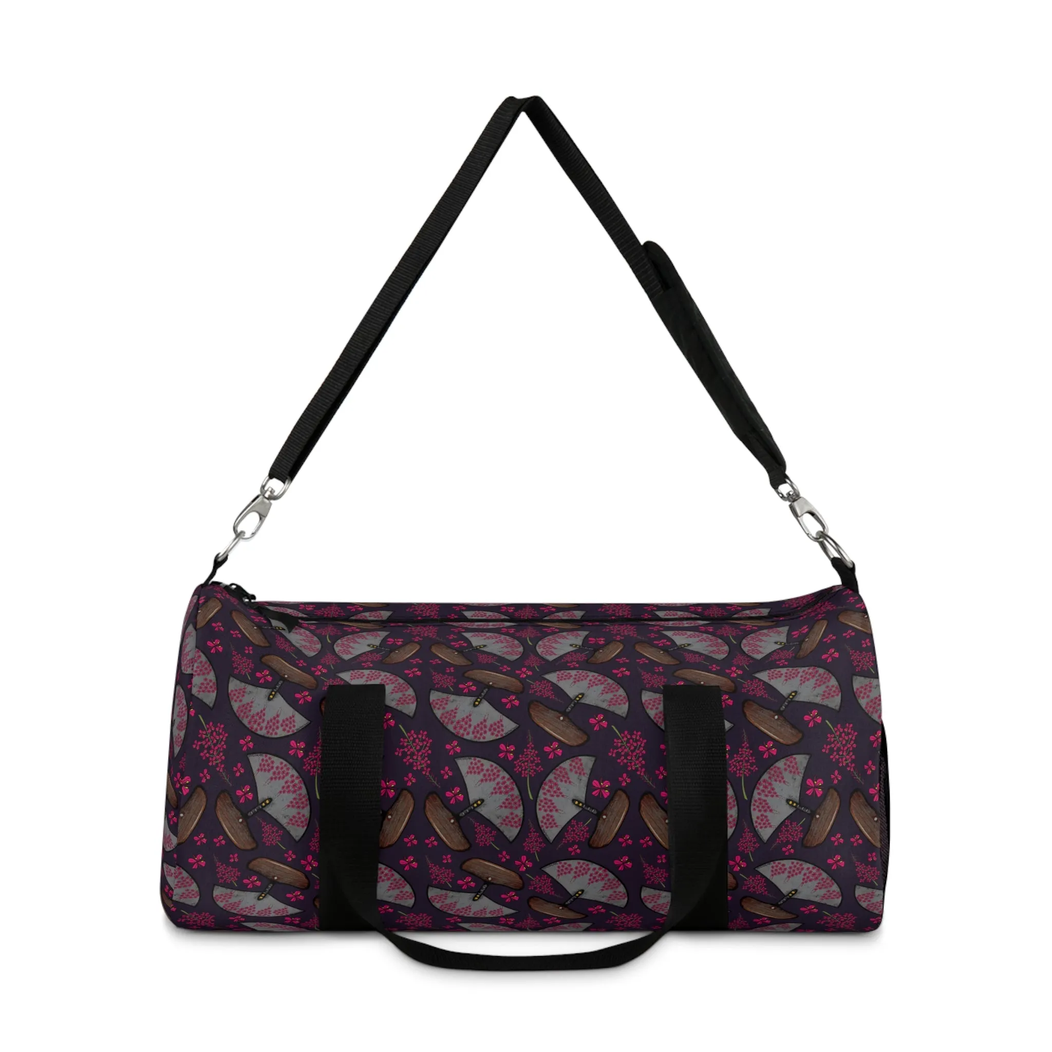 Stylish Duffel Bag with Floral Design for Travel & Gym