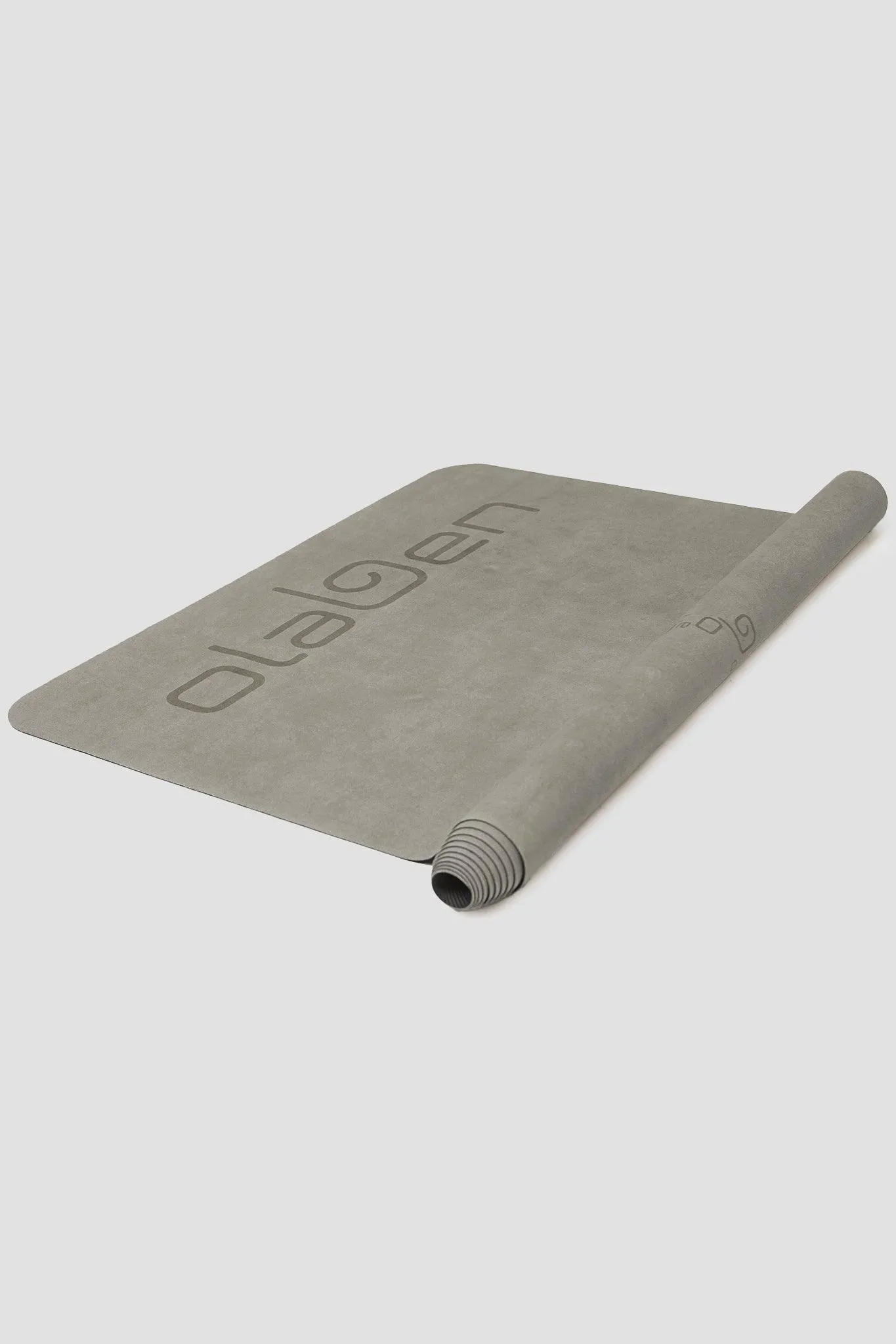 Suede Foldable Travel Yoga Mat - Grey