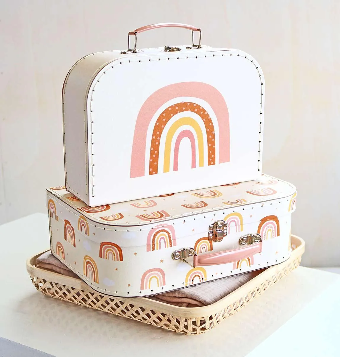 Suitcase set of 2: Rainbows