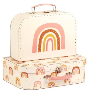 Suitcase set of 2: Rainbows