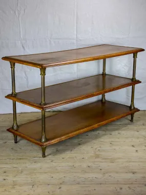 Three tier French display table from a boutique - 1900s 58¼" x 23¾"