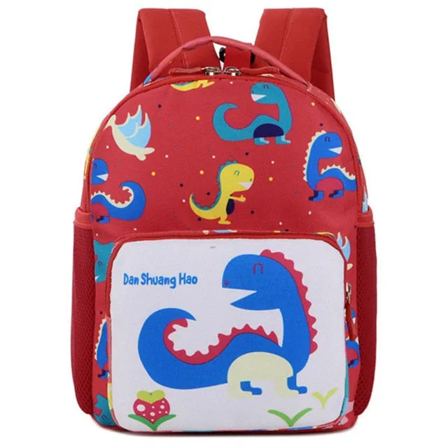 Toddler Backpacks with Leash Cute Dinosaur Printed School Bags for preschool Girls Boys