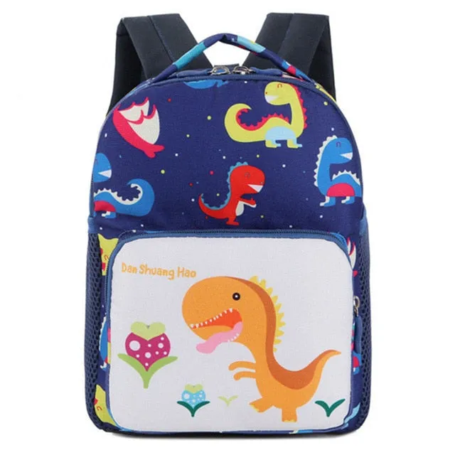 Toddler Backpacks with Leash Cute Dinosaur Printed School Bags for preschool Girls Boys