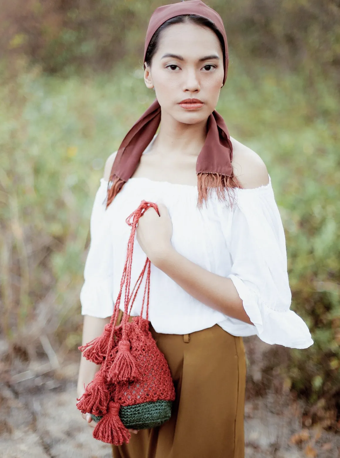 Tori Jute Watermelon Bag made in Bali