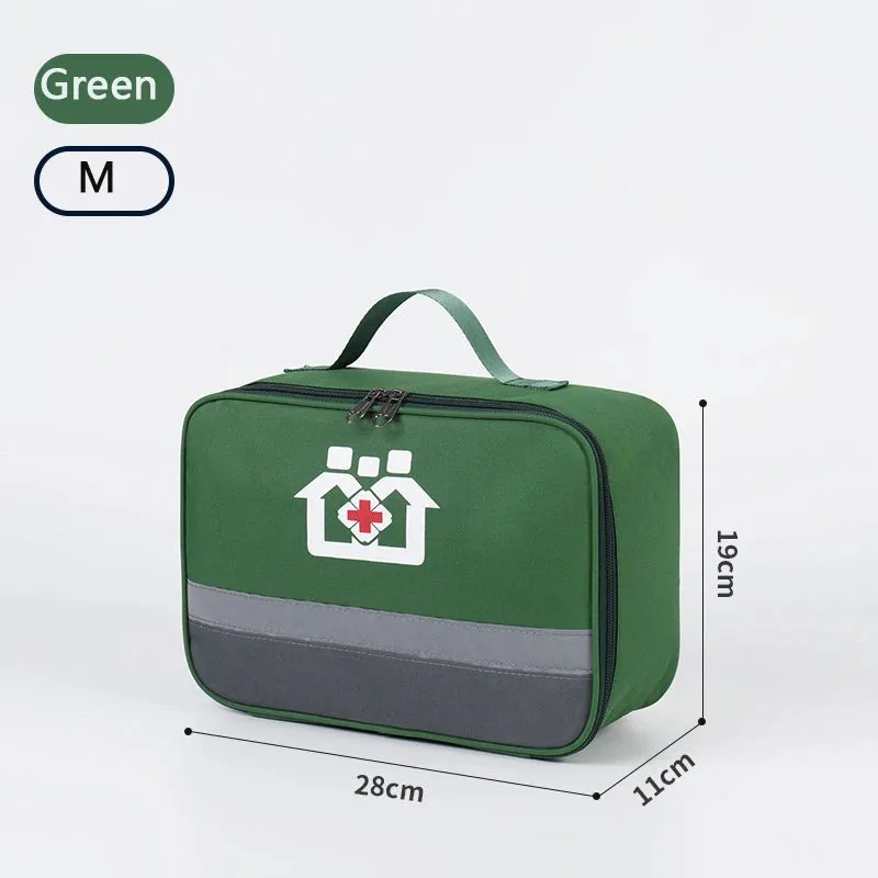 Travel Portable First Aid Kit Outdoor Camping Pill Pouch Medicine Storage Bag Family Emergency Medical Case Accessories Supplies