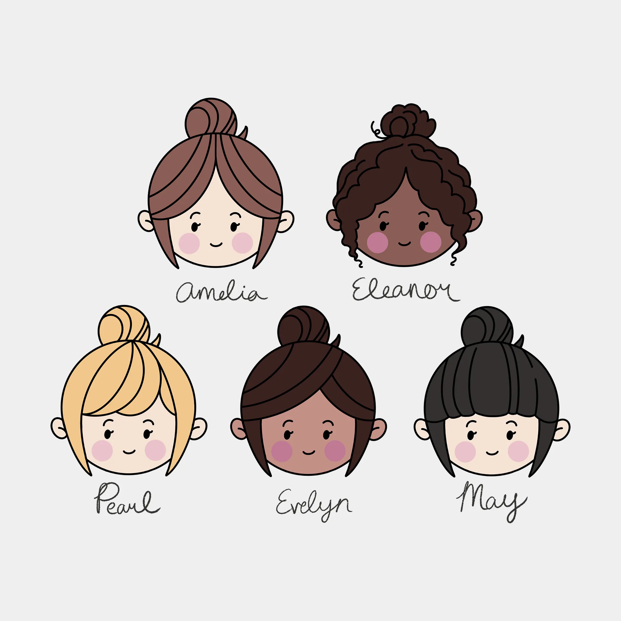 Traveler - Character Stickers - Ivory Girls