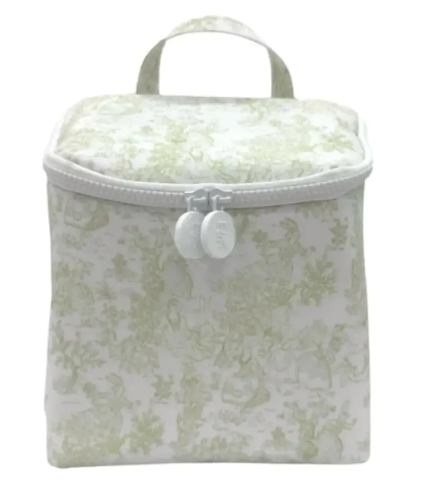 TRVL - Bunny Green Toile Take Away Insulated Bag